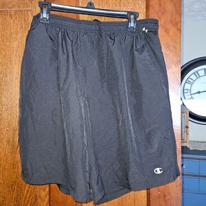 Champion Men's Black XL Swim Shorts Trunks with Mesh Lining NWOT